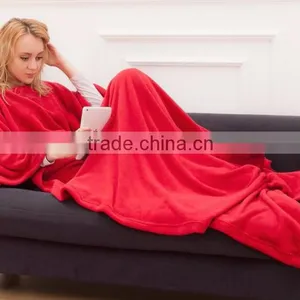 Creative Lazy Warm Snuggies, The Home Winter Blanket With Sleeves, Leisure Keep Warm Fleece Blanket For TV Time/Reading Time/Bed thumbnail-5