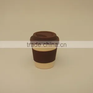 100% Natural Bamboo Cup,Bamboo Fiber To-go Coffee Cup With FDA and LFGB Certificate thumbnail-2