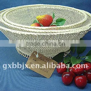 White Wire Home Storage Retail Display Baskets thumbnail-1