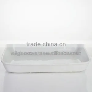 High Quality White Ceramic Fruit Bowl Tray thumbnail-1
