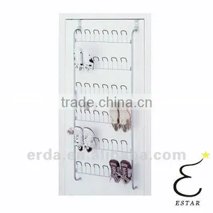 Hold 18 Pair Over Door Metal Shoe Rack thumbnail-1