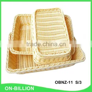Bulk Heated Food Grade PP Rattan Basket Wholesale thumbnail-4