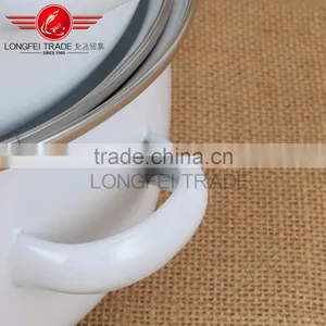 Chinese Style Hot Sale White Enamel Casserole Sets Wholesale thumbnail-5