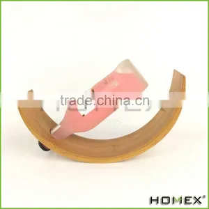 Bamboo Single Wine Bottle Holder /wine Display Rack Homex-BSCI thumbnail-1