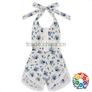 Summer Sleeveless Romper Girl Kid Baby Jumpsuit Floral Clothes Outfits thumbnail-3