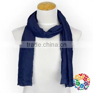 Baby Girls Solid Color Knitted Scarf Cheap Fashion Winter Chiffon Scarf thumbnail-3