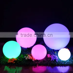 Wholesale LED Garden Furniture White Plastic Ball Pit Balls LED Glow Ball thumbnail-5