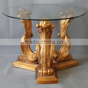 MO-4500-01 Leading Antique Furniture Table With Glass Top thumbnail-2