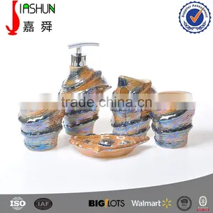 Hand Painting Pearl Glaze Conch Bathroom Fittings Accessories thumbnail-1