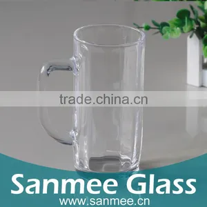 Factory Supply Clear Glass Beer Mugs Glass Cup Beer Glass for Bar thumbnail-1