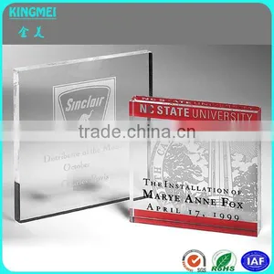 2016 Customized Crystal Printed and Engraving Paperweight for Gifts thumbnail-5