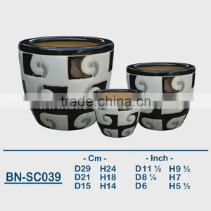 Vietnamese Ceramic Indoor Pot/ Indoor Planter BN-SC039 thumbnail-1