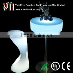 Glowing Led Cocktail Table 16 Colour Change Led Bar Table thumbnail-1