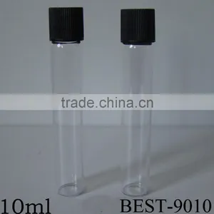 10ml Small Flat Bottom Test Tube With Black Plastic Screw Cap thumbnail-1