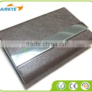 PU Leather&Metal Name Cards Holder Credit Cards Holder Stainless Steel Material Card Holder thumbnail-1