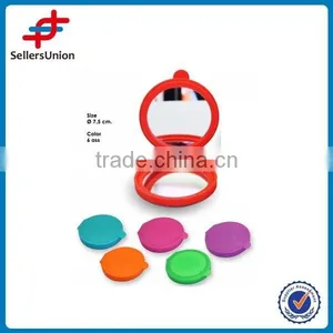 2015 Latest Silicone Mirror, Colored Cosmetic Mirror for Girls, Easy Taking Mirror thumbnail-1