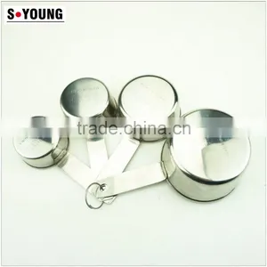 42137 4pcs Stainless Steel Nesting Measuring Cups and Spoons Set thumbnail-2