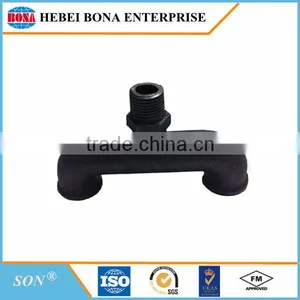 Black Malleable Iron Pipe Fitting With Tight Sealing thumbnail-1
