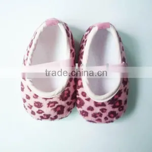 Fashion Leopard Baby Shoes Soft Cotton Material for Glue Any Decorate in the Back thumbnail-1