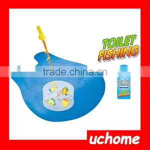 UCHOME Toilet Bathroom Fishing Game Funny Gadget Funny Toys Prank Perfect Gift for Fishing Lovers Shooting Cartoon Fishing Game thumbnail-2