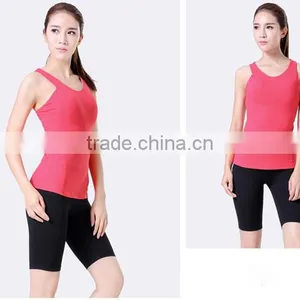 Solid Color Nylon Elastane Yoga Wear Yoga Suits Yoga Sets thumbnail-3