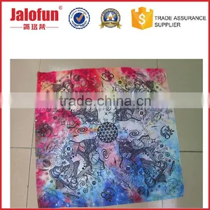 Promotion Gift Custom Dyed Sublimation Printing Neck Silk Scarf for Pet thumbnail-1