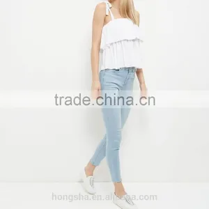2016 Newest Sexy Layered Tie Strap Cami Sleeveless Top HST8043 thumbnail-2