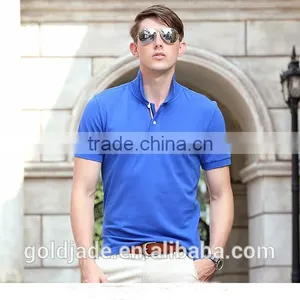 2016 New Design Turndown Collar Anti-UV Quick Dry Shirt Plain Color Man Polo T-shirt thumbnail-4