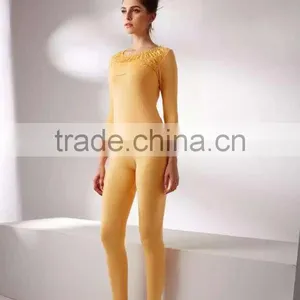 Ladies Sexy Thermal Underwear Women Cotton/Modal Heated Thermal Underwear Top+Pant Sexy Slim Comfortable Woman Underwear thumbnail-4