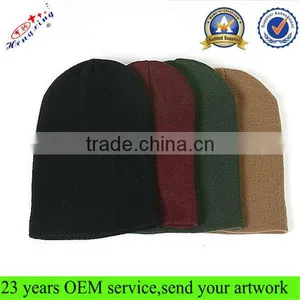 Slouch Slouchy Style Beanie Plain Skull Cap Ski Hat thumbnail-1
