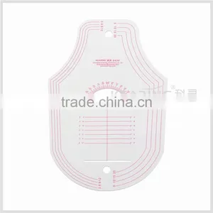 Kearing Brand French Curve Ruler 1.2mm Thickness Sandwich Line Curve Ruler for Fashion Design#6404 thumbnail-1