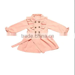 High Quality Fashion Girl Pink Coat Child Winter British Jacket Design thumbnail-1