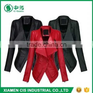 Cheap Price Wholesale Pakistan Leather Jacket for Women thumbnail-1