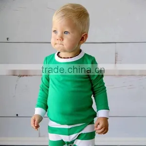 Christmas Pajamas Stripe Pajamas Organic Cotton Pajamas Baby Boy Christmas Clothes thumbnail-2