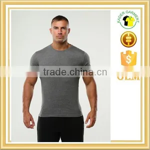 Muscle Fit Gym t Shirt Mens Dri Fit t Shirt Cheap Plain t Shirt thumbnail-1