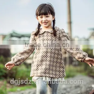 Long Sleeves Cute Doll Round Neck Frock for Girls Frozen Dresses for Kids Girls thumbnail-1