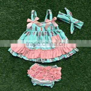 2016 Baby Girls Clothes on the Initial Set of Children's Clothing Outffits Arrows on the Girl's Head thumbnail-1