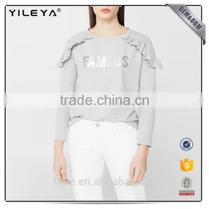 New Spring/autumn Long Sleeve New Women Tops T-shirts Loose Fashion Blouse thumbnail-1
