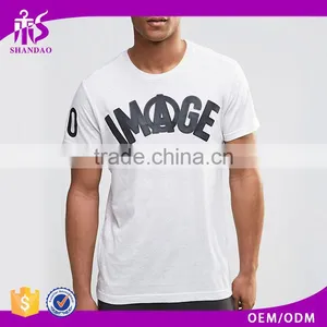 2017 Guangzhou Wholesaler Printed 180g 95% Cotton 5% Polyester Summer Short Sleeve T Shirt Stores thumbnail-1