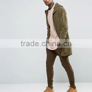 Guangzhou Shandao OEM Wholesaler Casual Summer Plain Dyed 200g 80% Cotton 20% Polyester Custom Long T Shirts thumbnail-5
