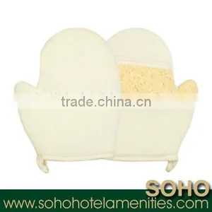 3-5 Star Disposable Natural Hotel Loofah Scrubber thumbnail-1