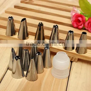 28pcs Nozzles Pastry Tube 1 Link Conversion Cake Cream Mounting Patterns Tool thumbnail-2