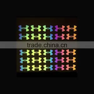 Custom Made Heat Transfer Rainbow Glitter Reflective Garment Labels thumbnail-2