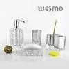 WBP0243A Customized Break Resistance Modern Resin Bathroom Accessories Sets thumbnail-1