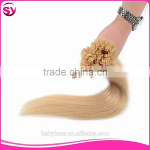 Factory Frice Nail Hair Extension Tangle Free No Shedding Brazilian Human Hair Pre Bonded U Tip Hair thumbnail-3