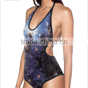 2017 Blue Celebrity One Piece Swimwear thumbnail-4