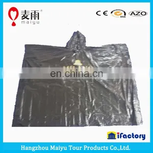 Black Poncho Raincoat thumbnail-1