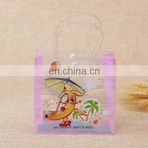 Eco-friendly Square Pvc Bag Clear Custom Gift/jelly/toys/cloth Packaging Bag With Handle thumbnail-4