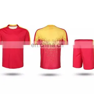 Custom Design Thai Quality Soccer Jersey ,red Color Football Jersey Wear thumbnail-1