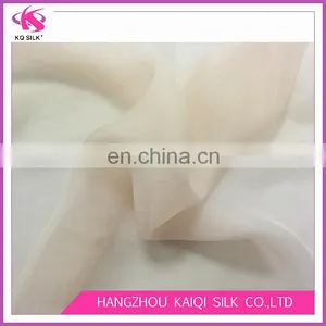 Hot Sale Silk for Wedding Dress Solid Color Fabrics Chiffon Light Incarnadine Plain Dyed Fabrics Textiles Silk thumbnail-3